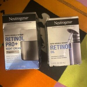 Neutrogena Retinol Pro+ Night Cream and Oil bundle
